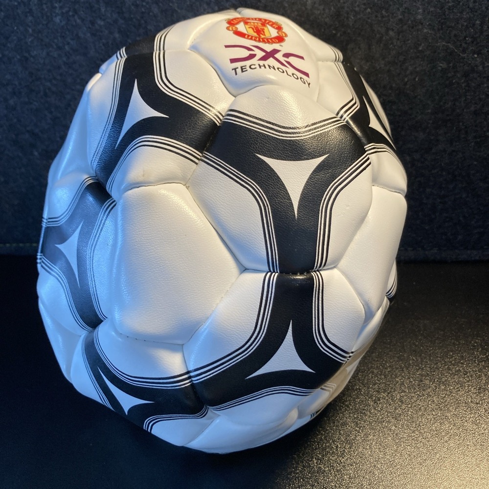 Manchester United Soccer Ball‎ Football DXC Technology Logo Red Black White